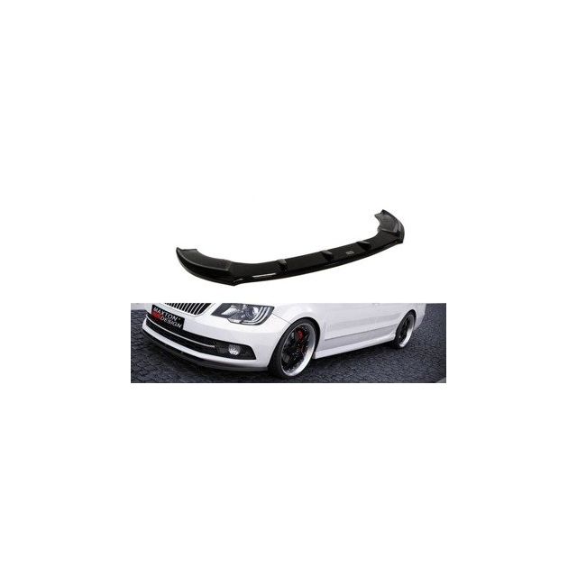 Добавка за предна броня/лип спойлер  Skoda Superb mk2 fl - Maxton Design