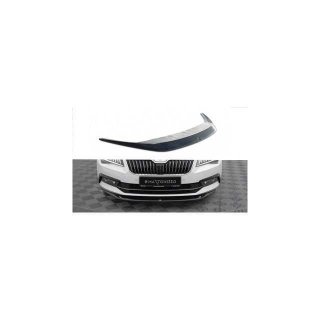 Добавка за предна броня/лип спойлер  V.1 Skoda Superb Mk3 - Maxton Design