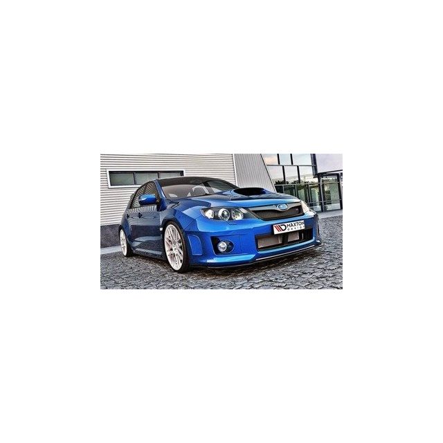 Добавка за предна броня/лип спойлер  Subaru Impreza WRX STI 2011-2014 - Maxton Design