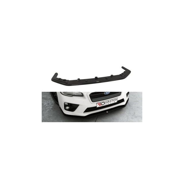 Добавка за предна броня/лип спойлер  v.2 subaru wrx sti - Maxton Design