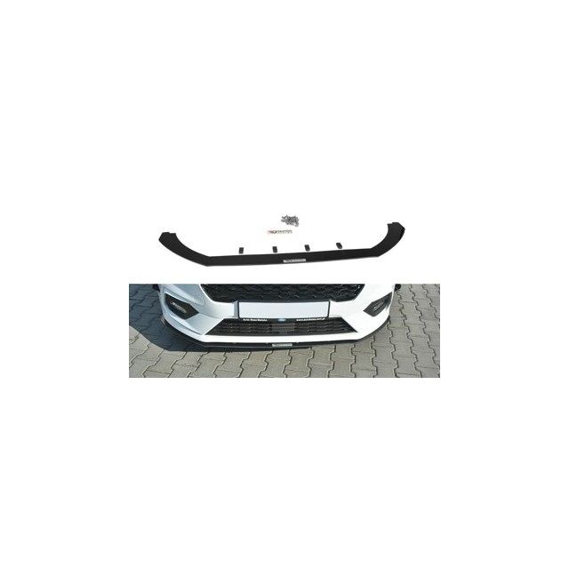 Добавка за предна броня/лип спойлер V.2 Ford Fiesta Mk8 ST / ST-LINE - Maxton Design