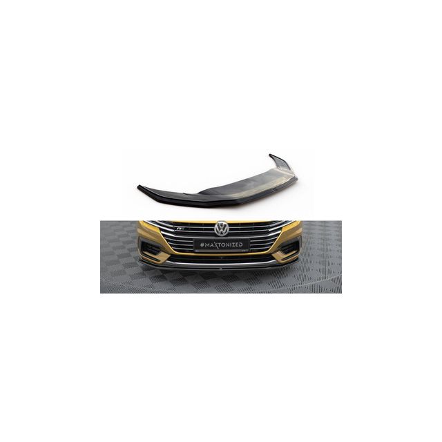 Добавка за предна броня/лип спойлер  V.1 Volkswagen Arteon R-Line - Maxton Design