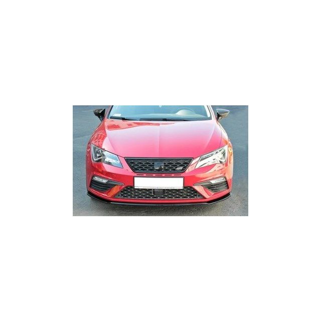 Добавка за предна броня/лип спойлер  V.2 Seat Leon Cupra / Fr Mk3 FL - Maxton Design