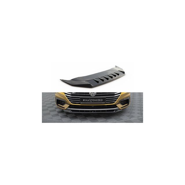 Добавка за предна броня/лип спойлер  V.2 Volkswagen Arteon R-Line - Maxton Design