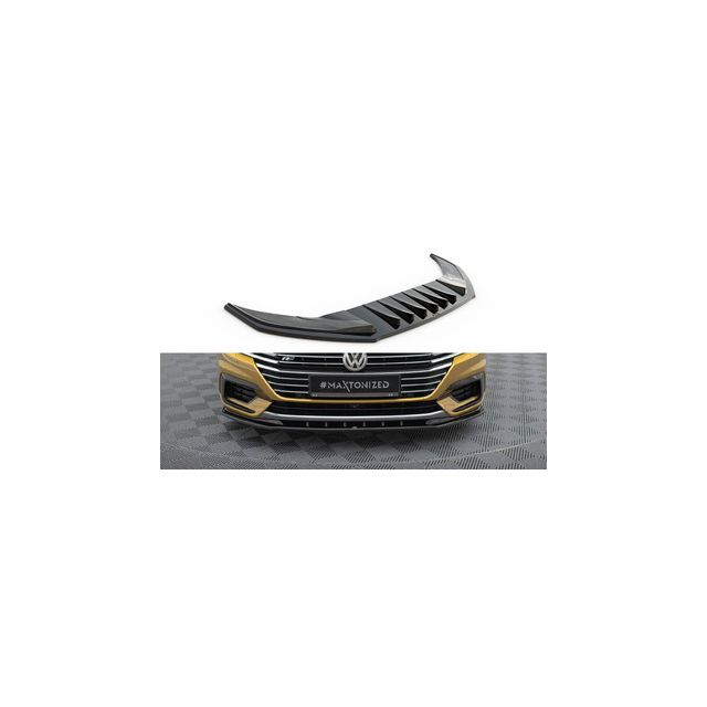Добавка за предна броня/лип спойлер  V.3 Volkswagen Arteon R-Line - Maxton Design