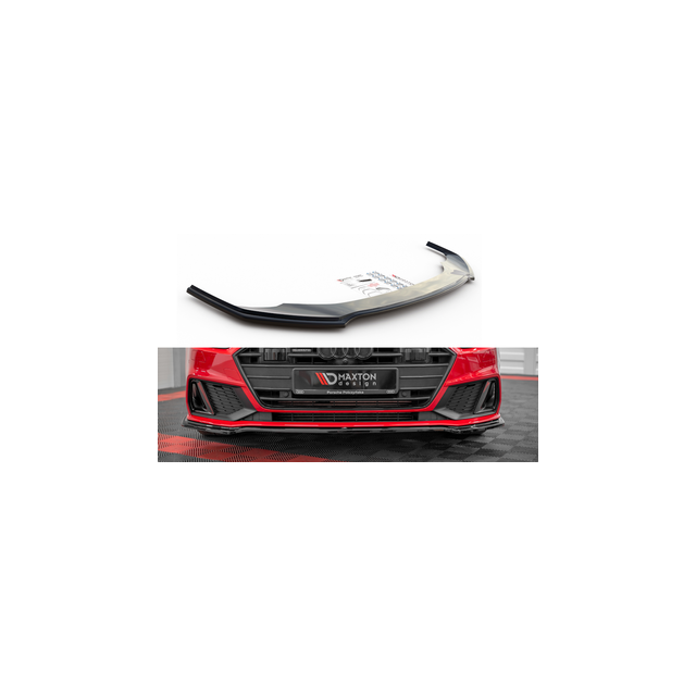 Добавка за предна броня/лип спойлер  V.1 Audi A7 C8 S-Line / S7 C8 - Maxton Design