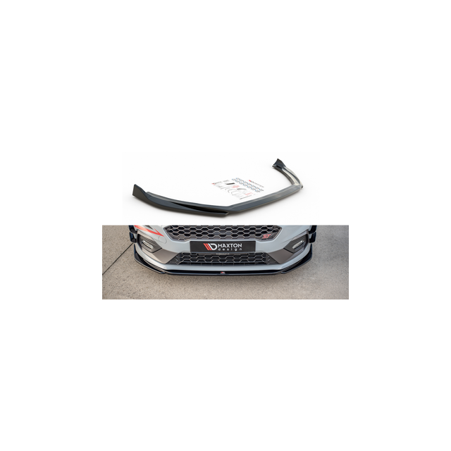 Добавка за предна броня/лип спойлер  V.4 Ford Fiesta Mk8 ST / ST-LINE - Maxton Design