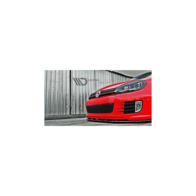 Добавка за предна броня/лип спойлер  Ver.2 VW Golf VI (за Golf GTI 35 -ти) - Maxton Design