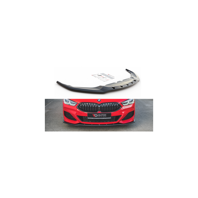 Добавка за предна броня/лип спойлер  V.1 BMW 8 Coupe G15 / 8 Gran Coupe M-Pack G16 - Maxton Design