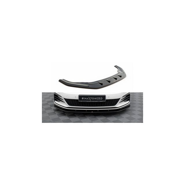 Добавка за предна броня/лип спойлер  VW Golf VII GTI Facelift v.1 - Maxton Design