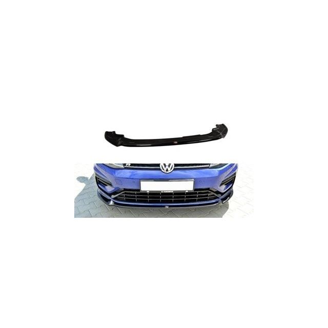 Добавка за предна броня/лип спойлер  V.3 VW Golf 7 R / R-Line Facelift - Maxton Design