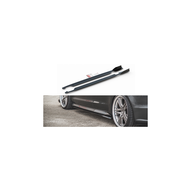 Добавки за прагове Audi S6 / A6 S-Line C7 FL - Maxton Design