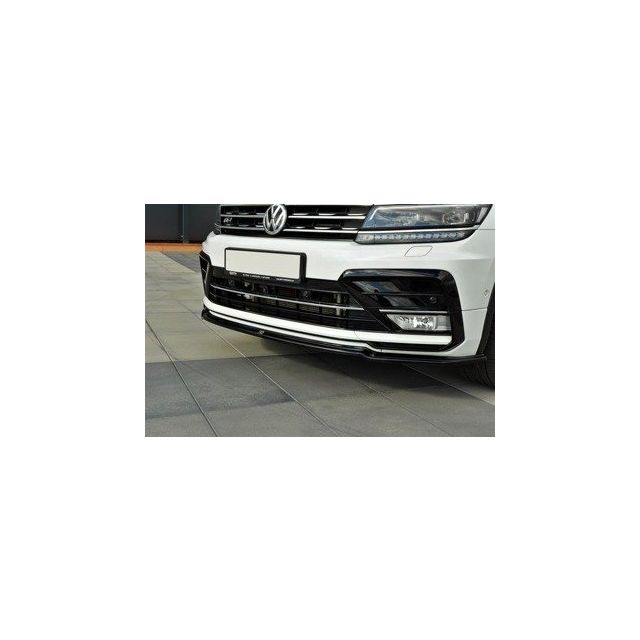 Добавка за предна броня/лип спойлер  VW Tiguan Mk2 R-Line - Maxton Design