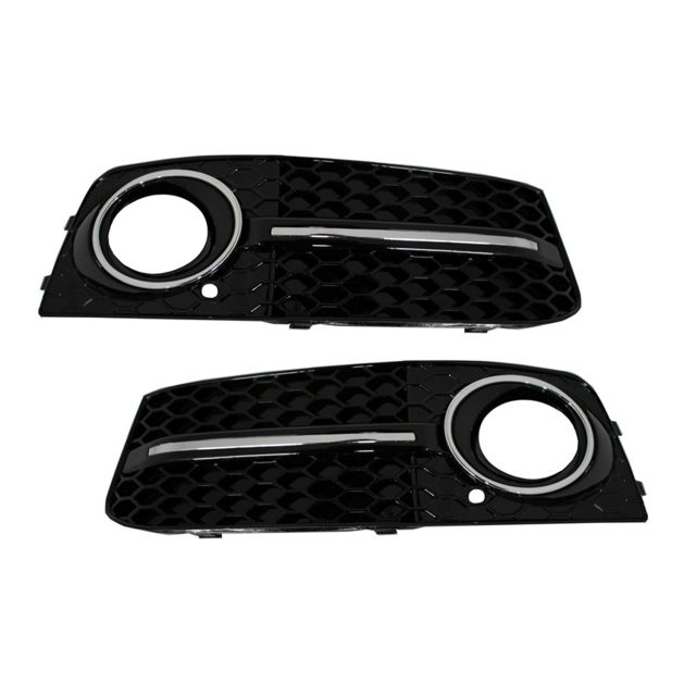 RS4 решетки около халогени за Audi A4 B8 8K (2007-2011) - черни