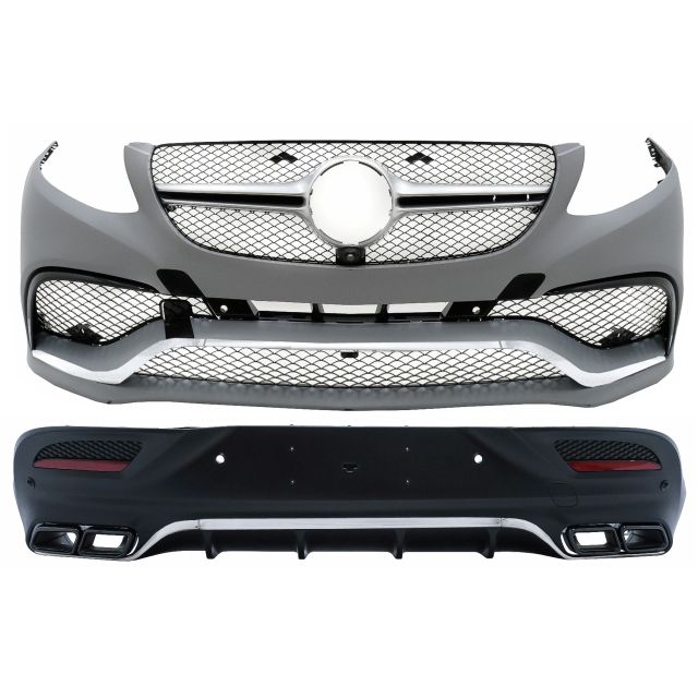 AMG 63 пакет за Mercedes GLE Coupe C292 15-19 - черен дифузьор