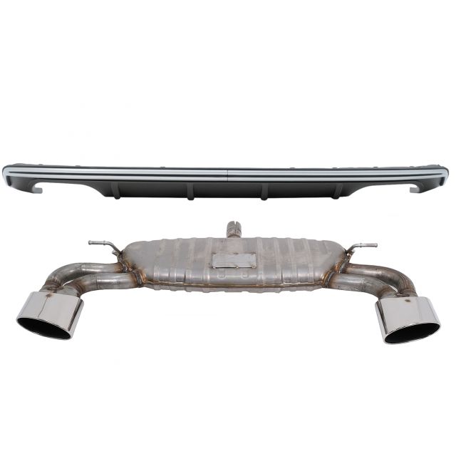 S3 Дифузьор с гърне за Audi A3 8V Хечбек Sportback (2012-2015)