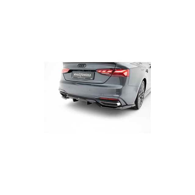 Добавка за задна броня (с вертикални ребра) Audi A5 F5 Facelift