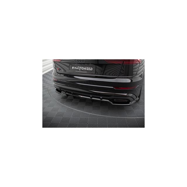 Добавка за задна броня (с вертикални ребра) V.1 Audi SQ8 / Q8 S-Line Mk1 Facelift