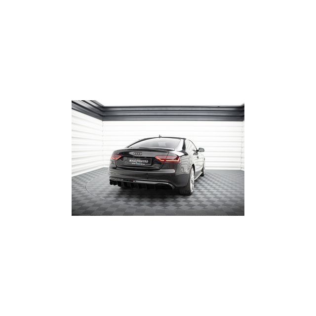 Дифузьор Audi A5 Coupe / Cabrio S-Line 8T (Двоен накрайник от едната страна)
