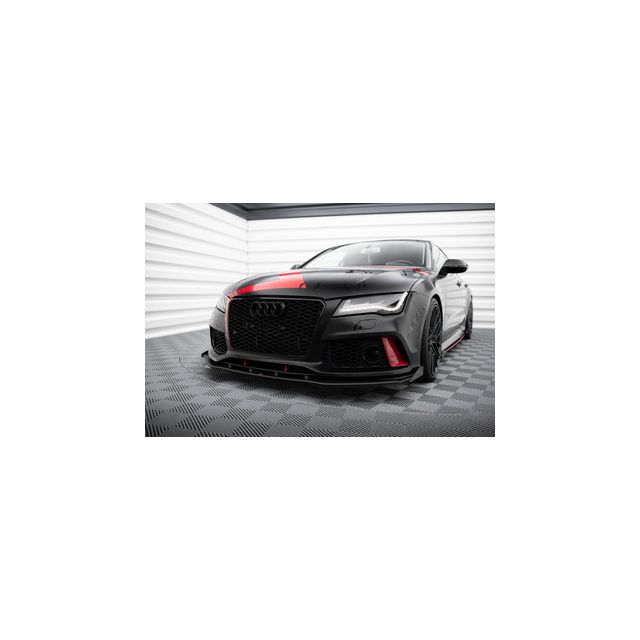  Добавка за предна броня + "крилца" Audi A7 RS7 Look C7