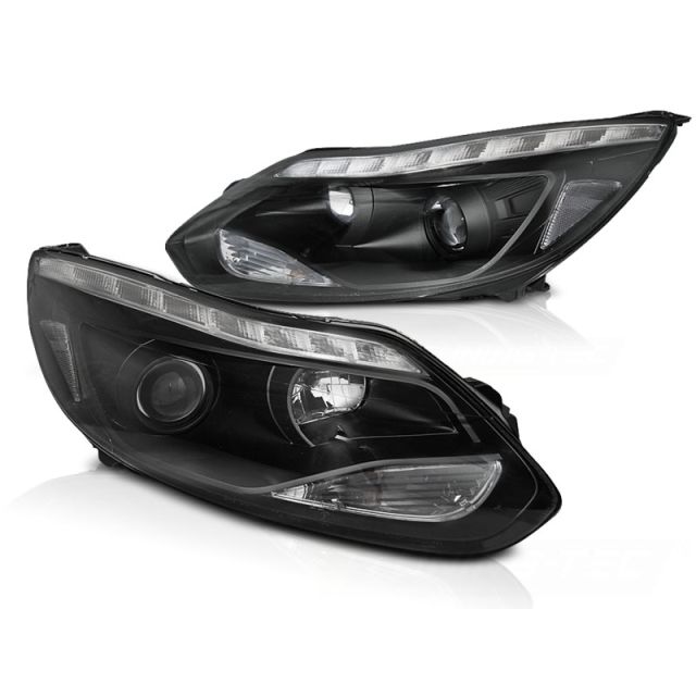 Фарове за FORD FOCUS MK3 11- 10.14 LED Черни