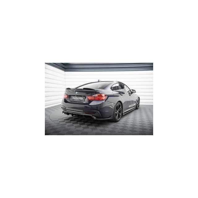 Добавка за задна броня (с вертикални ребра) BMW 4 Coupe / Gran Coupe / Cabrio M-Pack F32 / F36 / F33