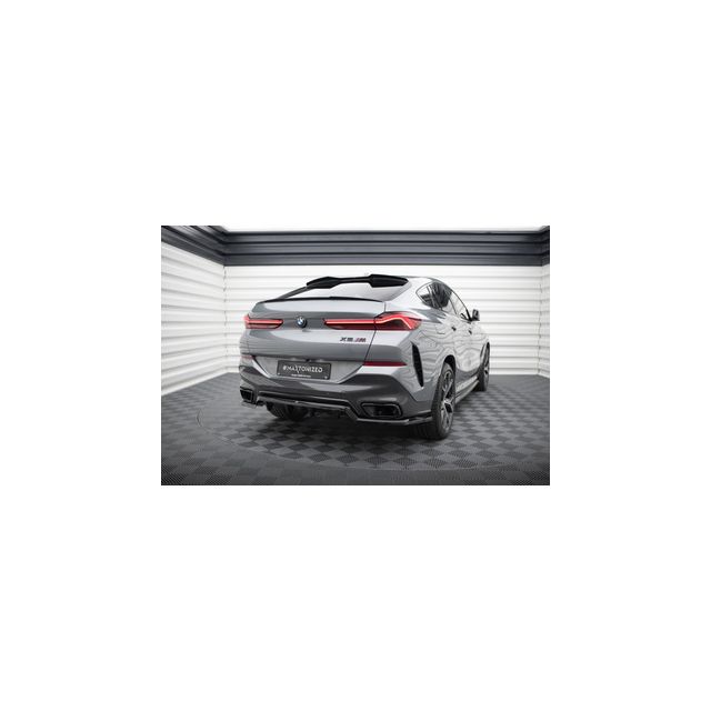 Добавка за задна броня (с вертикални ребра) V.1 BMW X6 M-Pack G06 Facelift