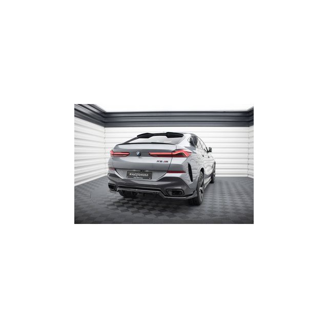 Добавка за задна броня (с вертикални ребра) V.2 BMW X6 M-Pack G06 Facelift