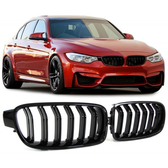 Решетки / Бъбреци за BMW F30 - гланц - Piano Design