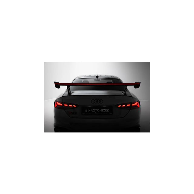 Карбоново крило/спойлер V.2 + LED Audi A5 / A5 S-Line / S5 / RS5 Coupe F5 / F5 Facelift
