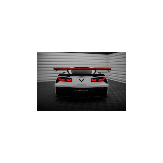 Карбоново крило/спойлер + LED светлина Chevrolet Corvette Stingray / Grand Sport C7