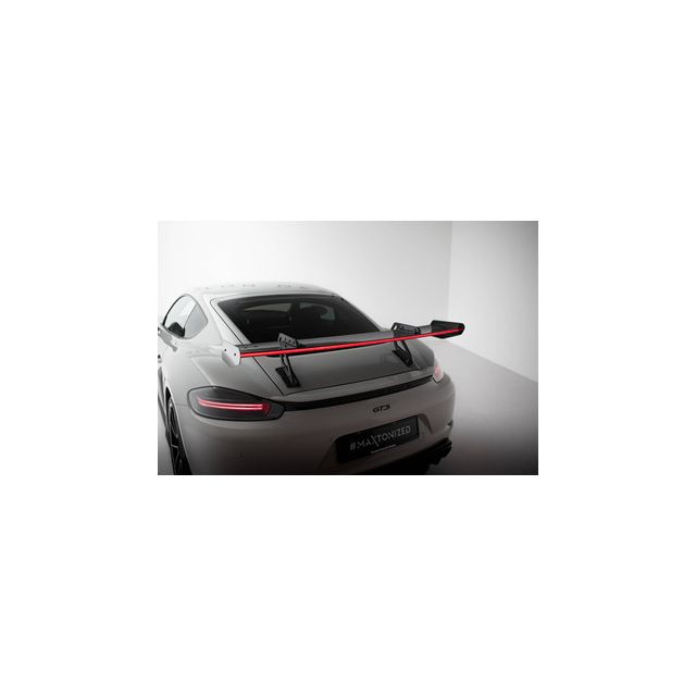 Карбонов спойлер/крило V.1 + LED Porsche 718 Cayman 982c