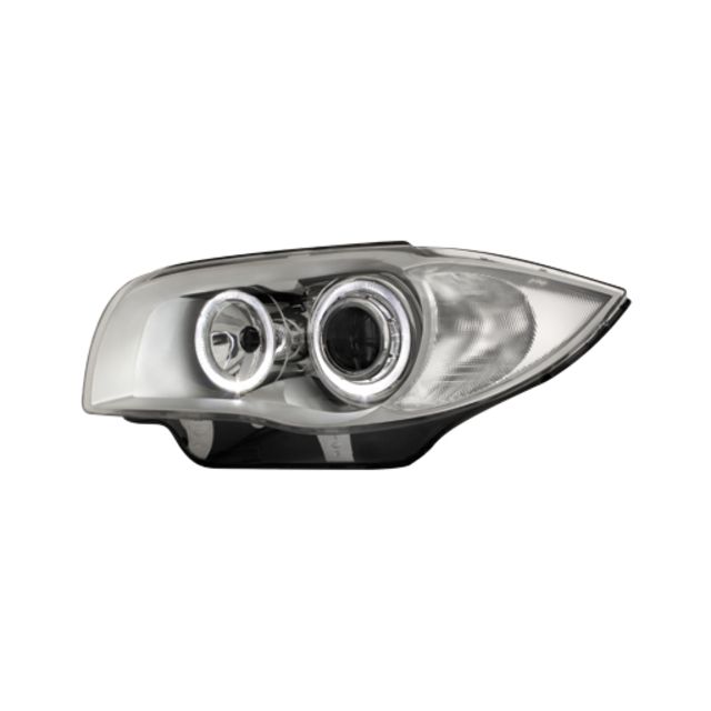 Фарове с лупи и Angel eyes BMW Е87  Хромирани