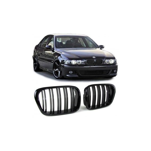 Решетки / Бъбреци за BMW E39 - Черен гланц