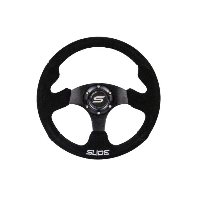 Спортен волан SLIDE 320mm /изнасяне:20mm - Черна алкантара