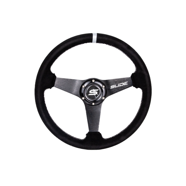 Спортен волан SLIDE 350mm /изнасяне:20mm - Алкантара със сиво