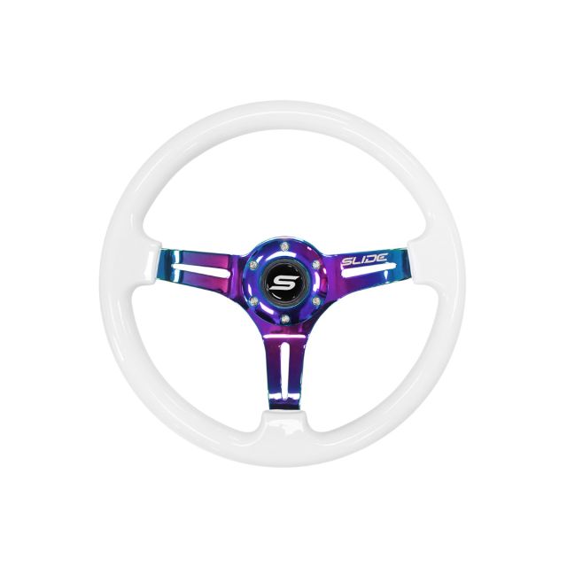 Спортен волан SLIDE 350mm /изнасяне:30mm - NeoChrome и бяло дърво