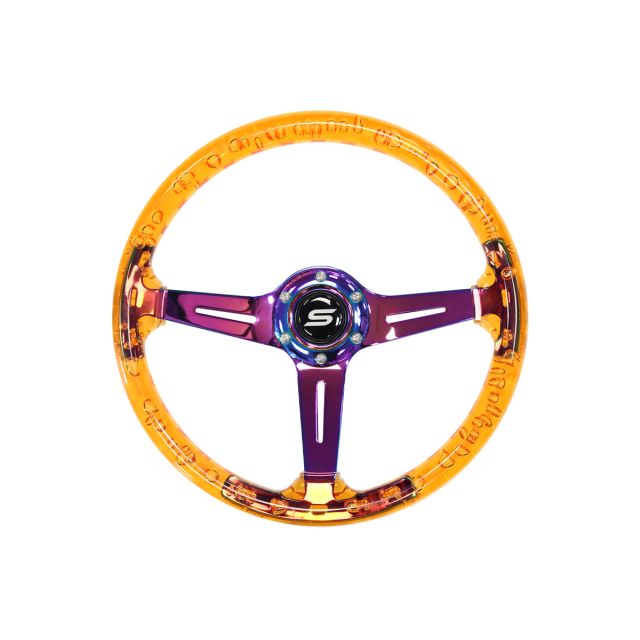 Спортен волан SLIDE 350mm /изнасяне:70mm NeoChrome с акрилно оранжево