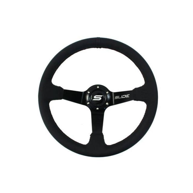 Спортен волан SLIDE 350mm /изнасяне:90mm - Черна кожа