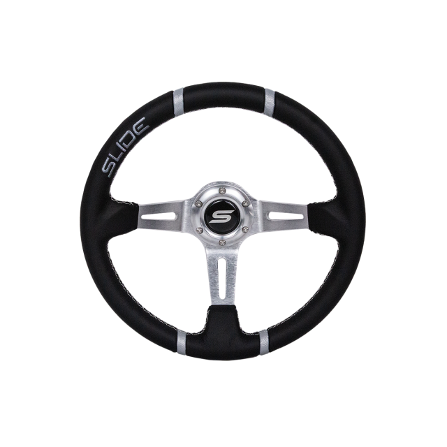 Спортен волан SLIDE 350mm /изнасяне:90mm - Кожа със сиво