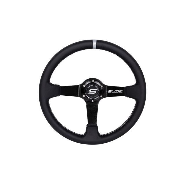 Спортен волан SLIDE 350mm /изнасяне:90mm - Кожа със сиво