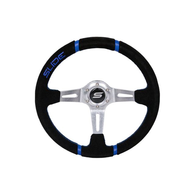 Спортен волан SLIDE 350mm /изнасяне:90mm - Алкантара със синьо