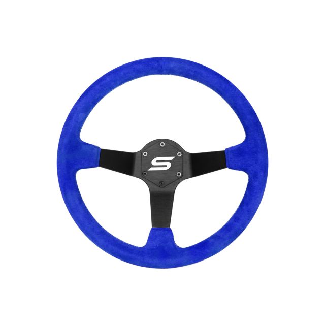 Спортен волан SLIDE 350mm /изнасяне:90mm - Алкантара със синьо