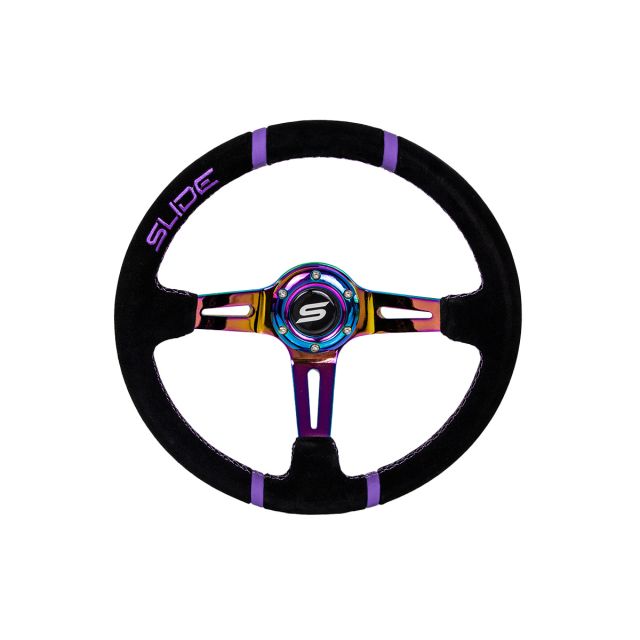 Спортен волан SLIDE 350mm /изнасяне:90mm - Алкантара с NeoChrome