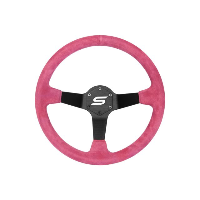 Спортен волан SLIDE 350mm /изнасяне:90mm - Розова алкантара