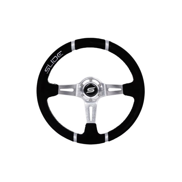 Спортен волан SLIDE 350mm /изнасяне:90mm - Алкантара със сиво