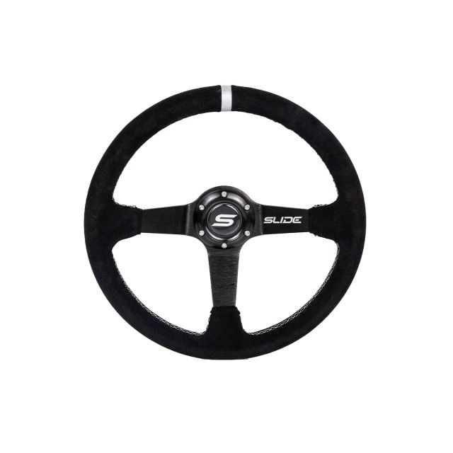 Спортен волан SLIDE 350mm /изнасяне:90mm - Алкантара със сиво