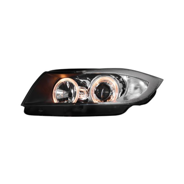 Фарове с лупи и Angel eyes BMW E90