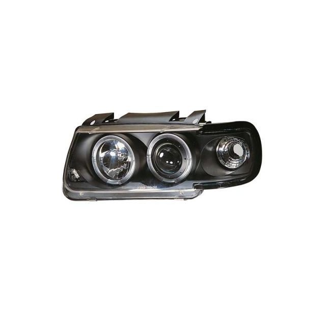 Кристални фарове с лупи и Angel eyes Polo 1994-1999г.