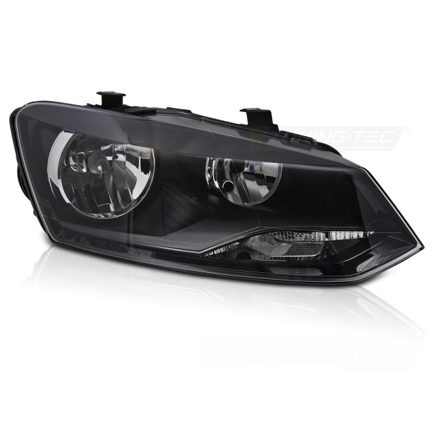 Десен фар черни H7 за VW POLO 6R 09-14